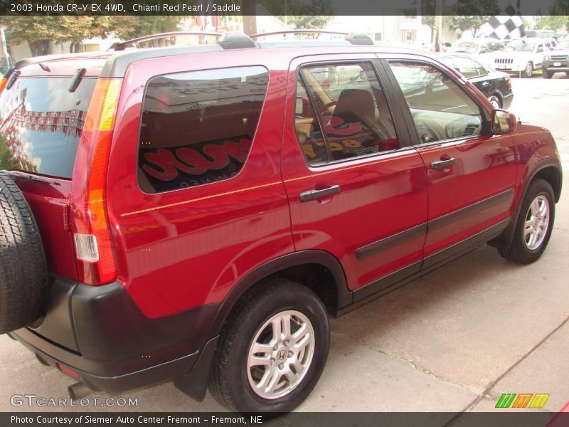 Chianti Red Pearl / Saddle 2003 Honda CR-V EX 4WD