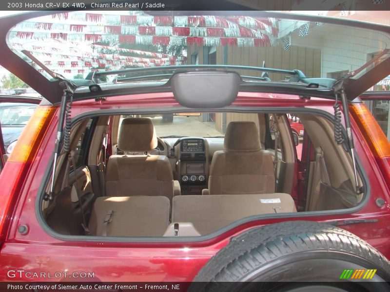 Chianti Red Pearl / Saddle 2003 Honda CR-V EX 4WD