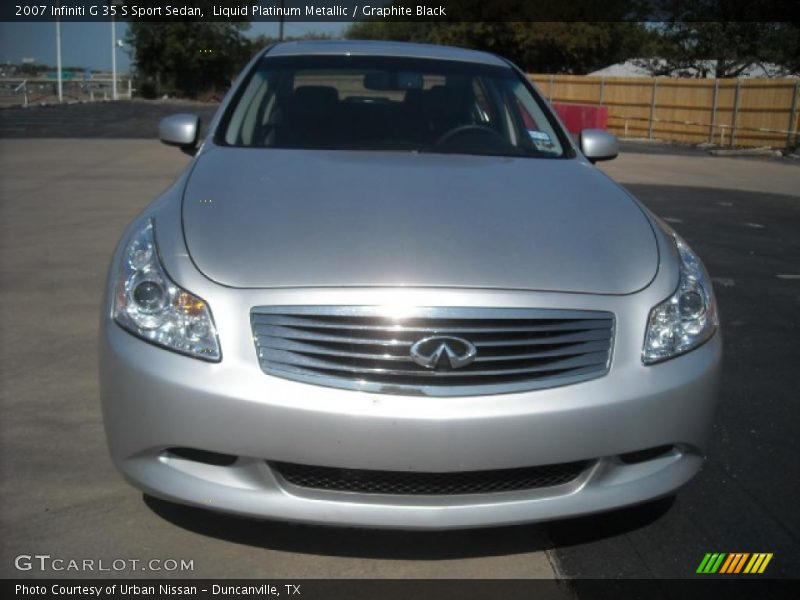 Liquid Platinum Metallic / Graphite Black 2007 Infiniti G 35 S Sport Sedan