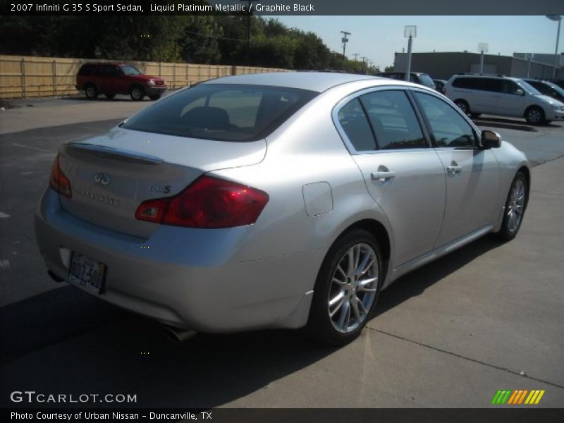 Liquid Platinum Metallic / Graphite Black 2007 Infiniti G 35 S Sport Sedan