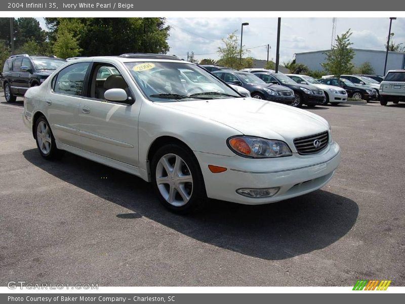 Ivory White Pearl / Beige 2004 Infiniti I 35
