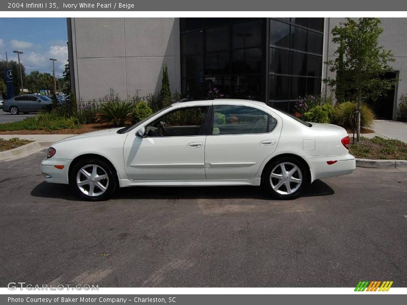 Ivory White Pearl / Beige 2004 Infiniti I 35