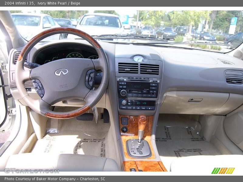 Ivory White Pearl / Beige 2004 Infiniti I 35
