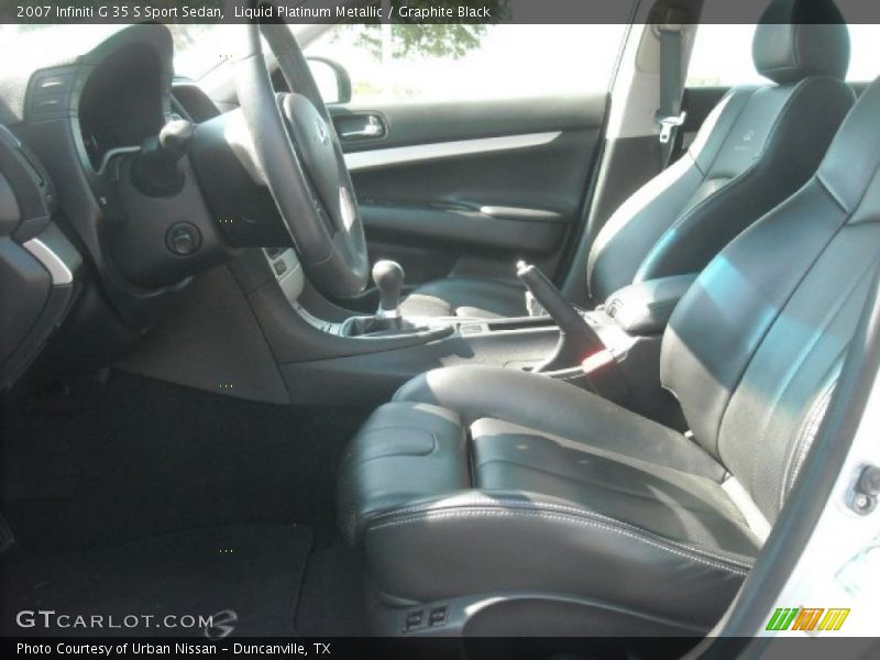 Liquid Platinum Metallic / Graphite Black 2007 Infiniti G 35 S Sport Sedan