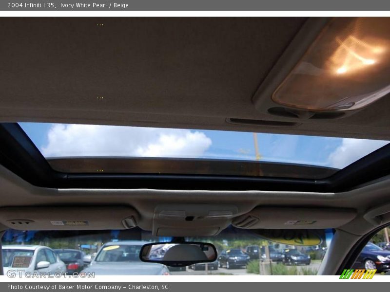 Ivory White Pearl / Beige 2004 Infiniti I 35