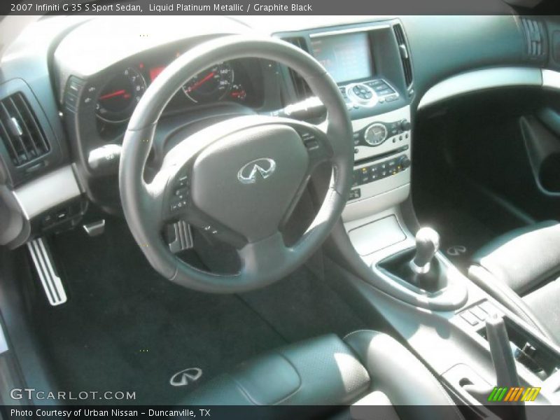 Liquid Platinum Metallic / Graphite Black 2007 Infiniti G 35 S Sport Sedan