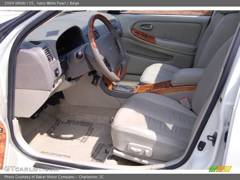 Ivory White Pearl / Beige 2004 Infiniti I 35
