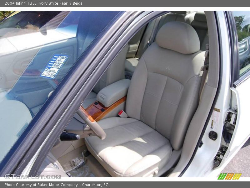Ivory White Pearl / Beige 2004 Infiniti I 35