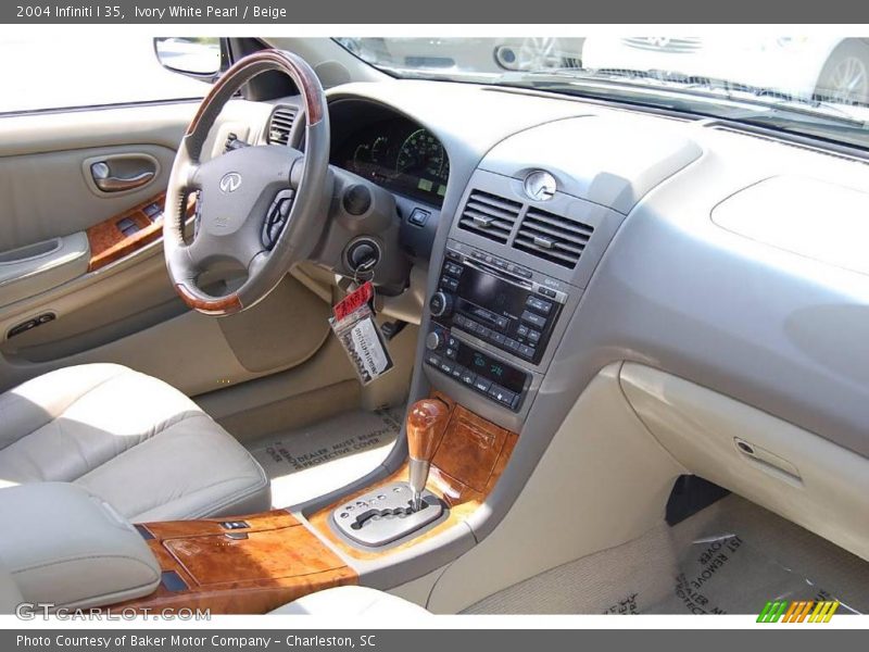 Ivory White Pearl / Beige 2004 Infiniti I 35