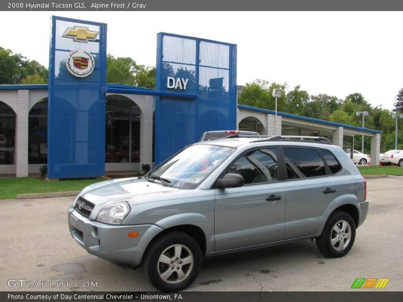 Alpine Frost / Gray 2008 Hyundai Tucson GLS