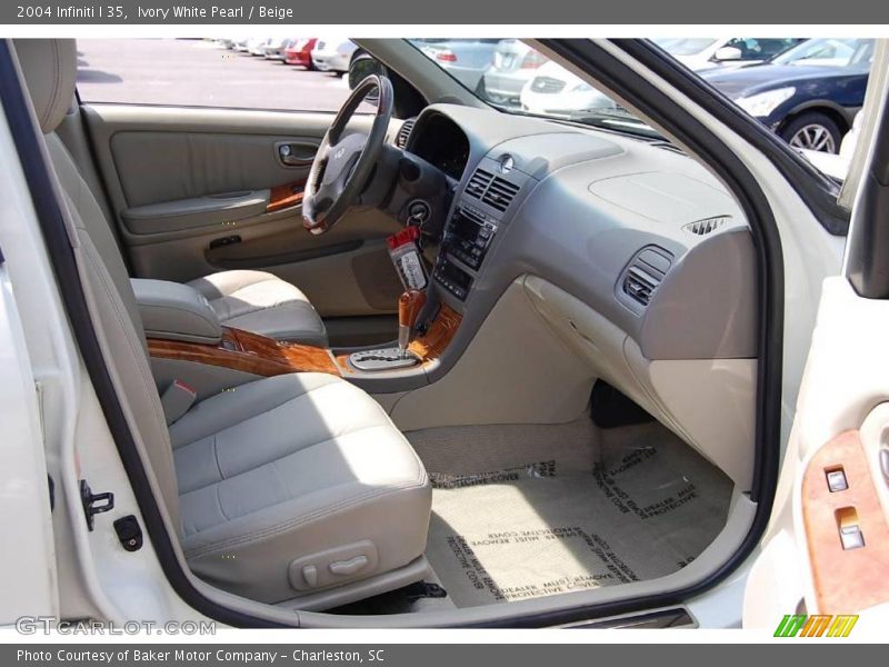 Ivory White Pearl / Beige 2004 Infiniti I 35