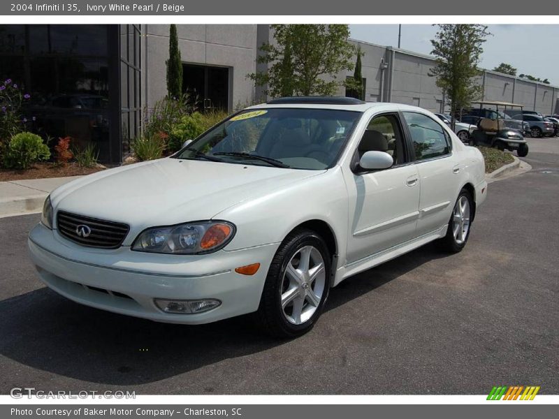 Ivory White Pearl / Beige 2004 Infiniti I 35