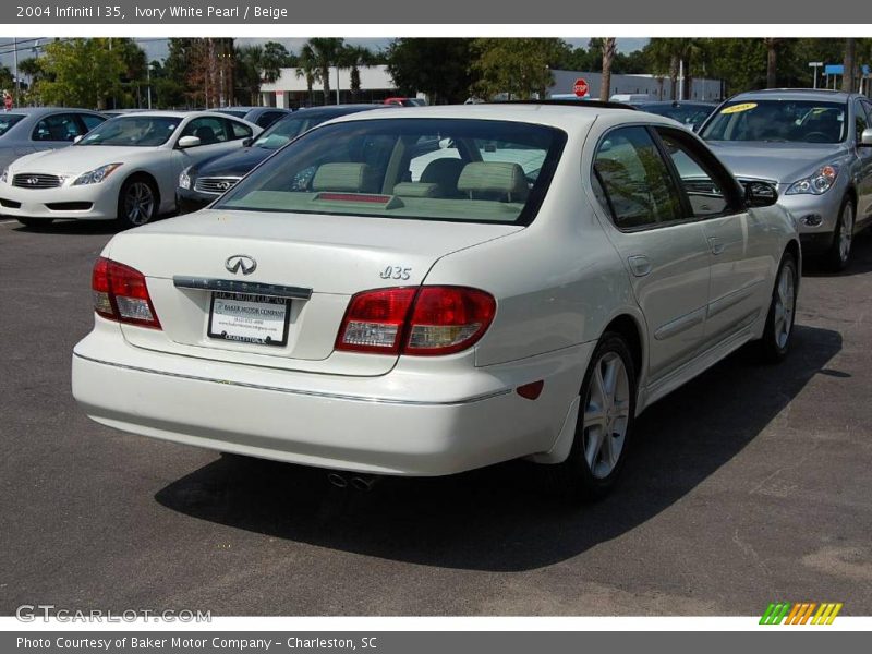 Ivory White Pearl / Beige 2004 Infiniti I 35