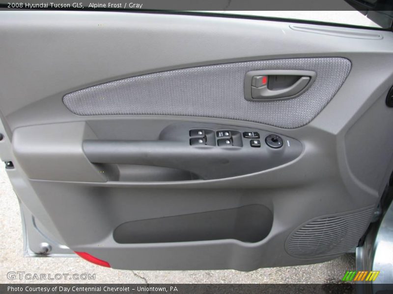 Alpine Frost / Gray 2008 Hyundai Tucson GLS