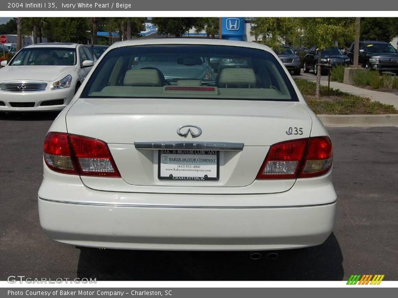 Ivory White Pearl / Beige 2004 Infiniti I 35