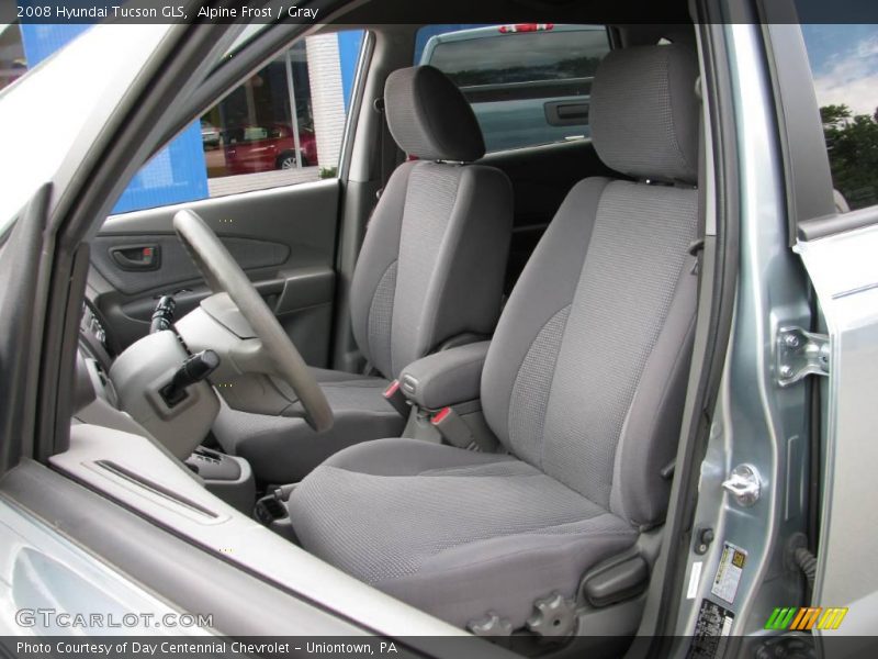 Alpine Frost / Gray 2008 Hyundai Tucson GLS