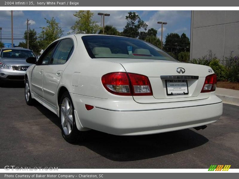 Ivory White Pearl / Beige 2004 Infiniti I 35