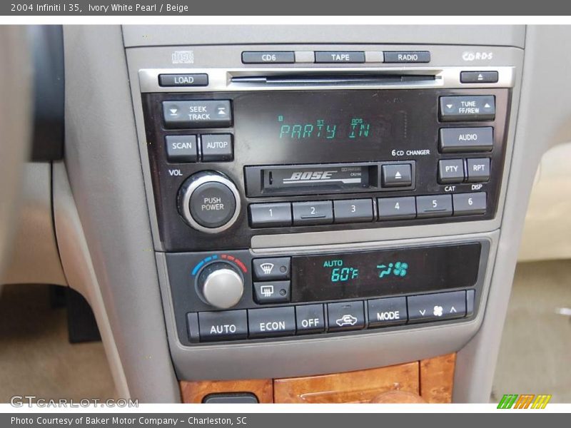 Ivory White Pearl / Beige 2004 Infiniti I 35