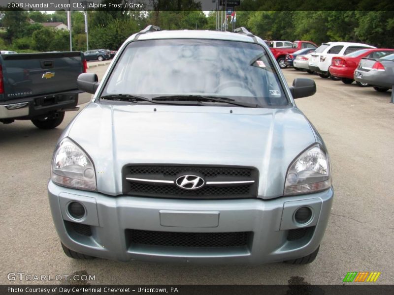 Alpine Frost / Gray 2008 Hyundai Tucson GLS