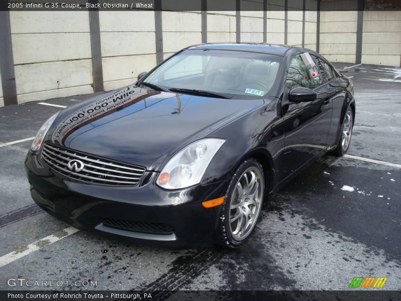 Black Obsidian / Wheat 2005 Infiniti G 35 Coupe