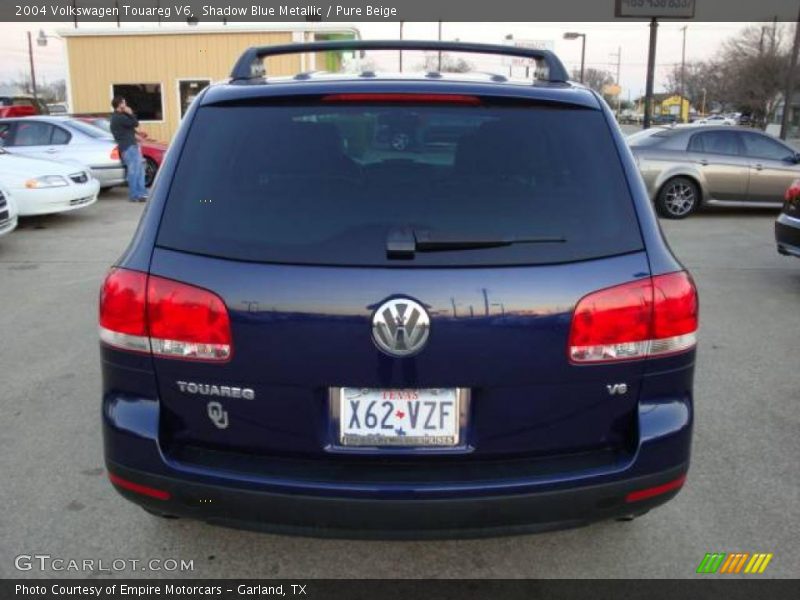 Shadow Blue Metallic / Pure Beige 2004 Volkswagen Touareg V6