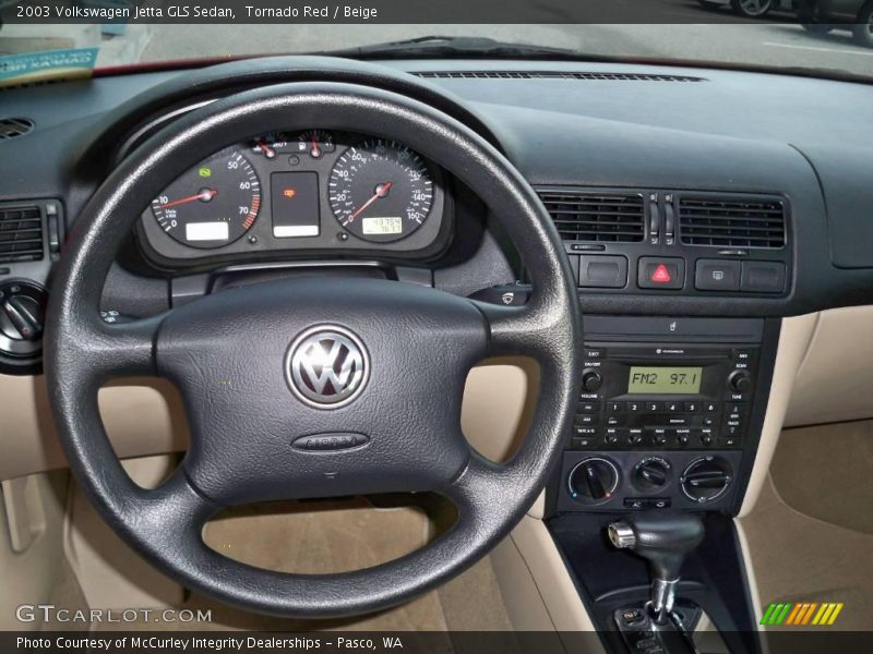 Tornado Red / Beige 2003 Volkswagen Jetta GLS Sedan