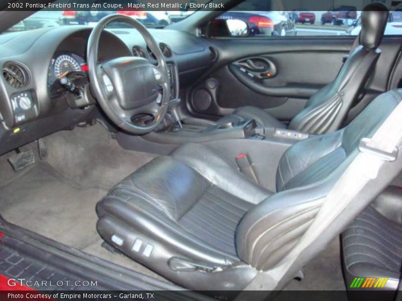 Maple Red Metallic / Ebony Black 2002 Pontiac Firebird Trans Am Coupe