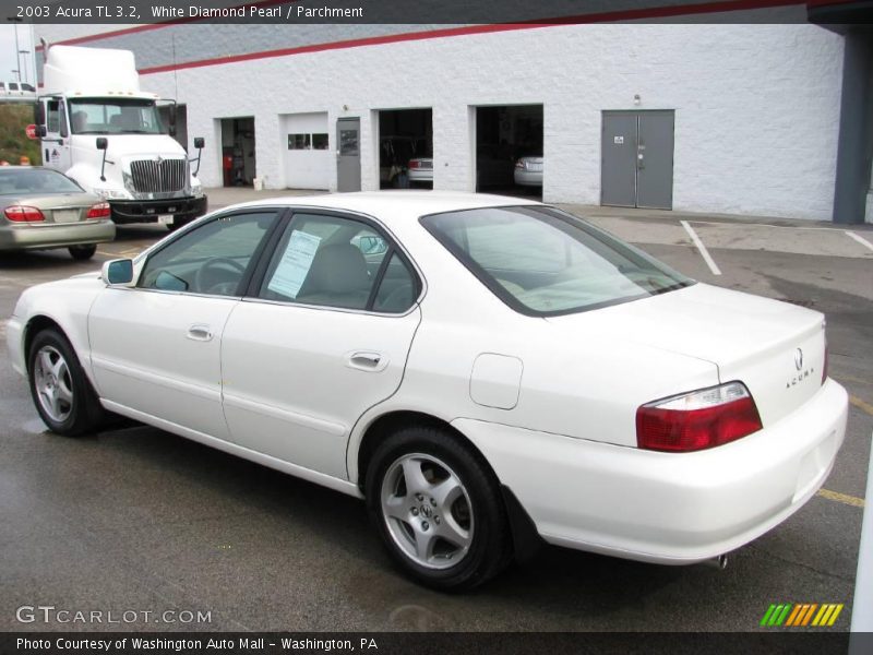 White Diamond Pearl / Parchment 2003 Acura TL 3.2