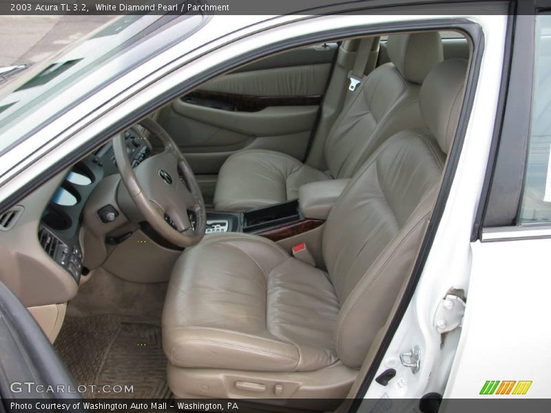 White Diamond Pearl / Parchment 2003 Acura TL 3.2