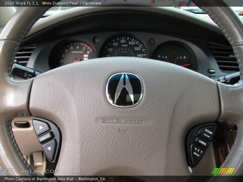 White Diamond Pearl / Parchment 2003 Acura TL 3.2
