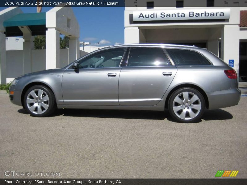 Atlas Grey Metallic / Platinum 2006 Audi A6 3.2 quattro Avant