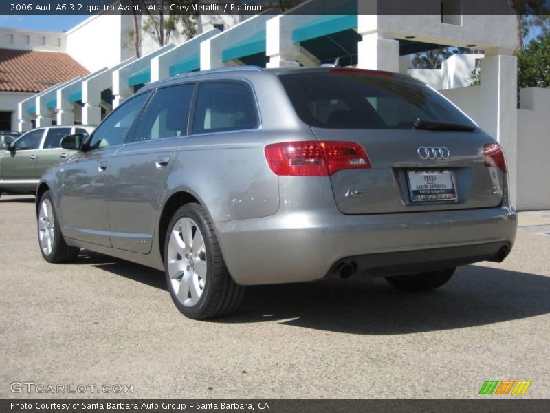 Atlas Grey Metallic / Platinum 2006 Audi A6 3.2 quattro Avant
