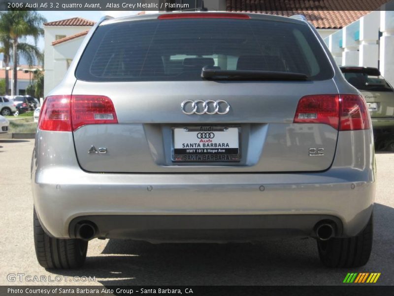Atlas Grey Metallic / Platinum 2006 Audi A6 3.2 quattro Avant