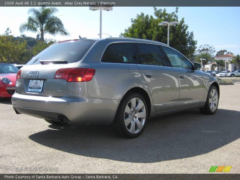 Atlas Grey Metallic / Platinum 2006 Audi A6 3.2 quattro Avant
