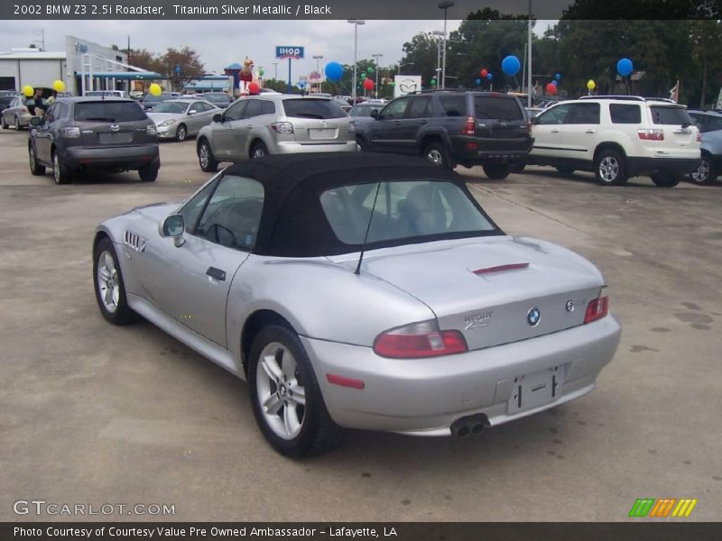 Titanium Silver Metallic / Black 2002 BMW Z3 2.5i Roadster