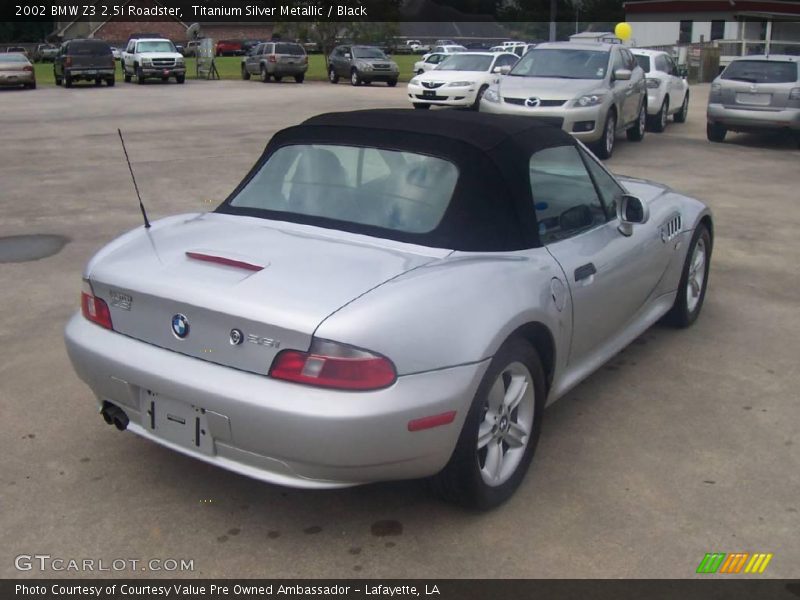 Titanium Silver Metallic / Black 2002 BMW Z3 2.5i Roadster
