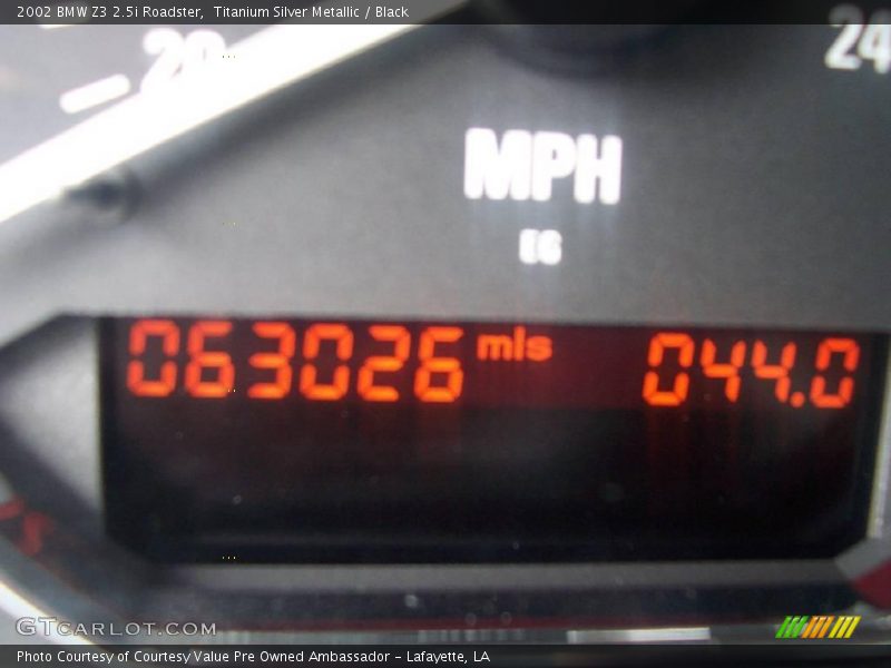 Titanium Silver Metallic / Black 2002 BMW Z3 2.5i Roadster