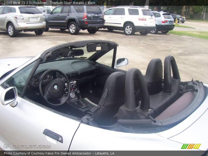 Titanium Silver Metallic / Black 2002 BMW Z3 2.5i Roadster