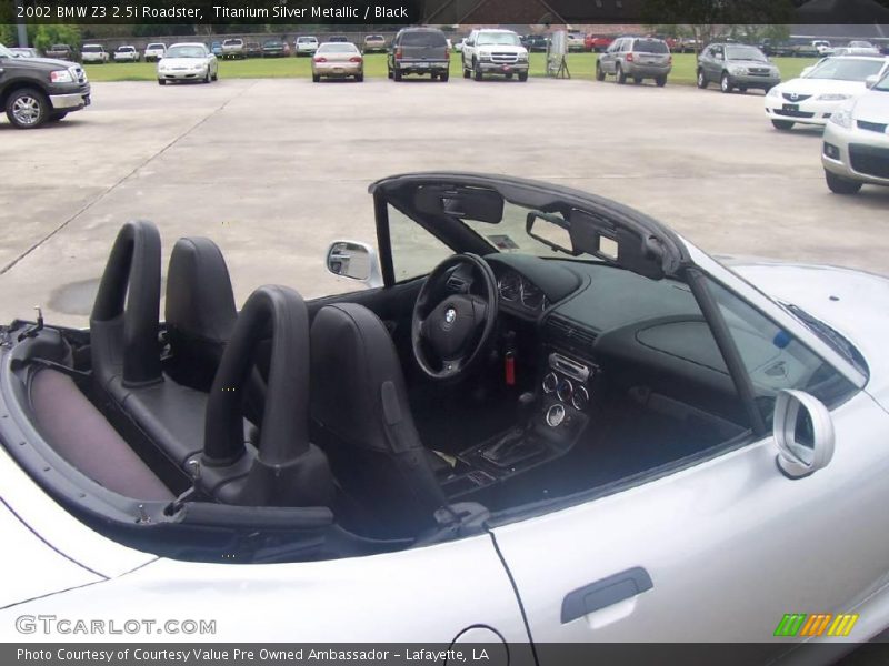 Titanium Silver Metallic / Black 2002 BMW Z3 2.5i Roadster