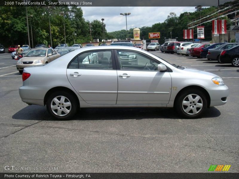 Silver Streak Mica / Stone 2008 Toyota Corolla LE