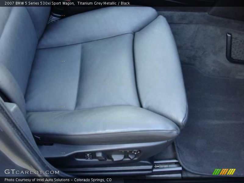 Titanium Grey Metallic / Black 2007 BMW 5 Series 530xi Sport Wagon
