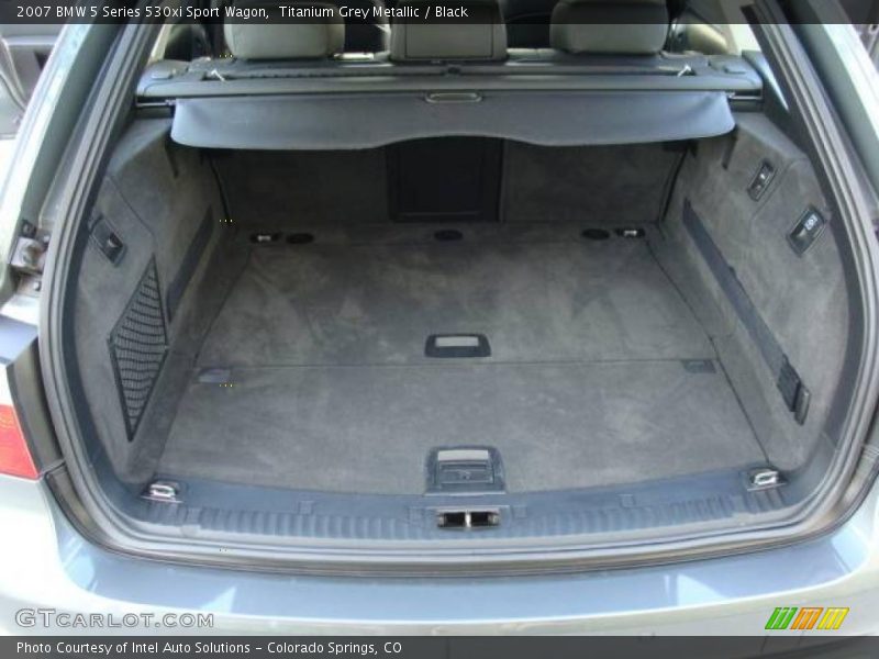 Titanium Grey Metallic / Black 2007 BMW 5 Series 530xi Sport Wagon