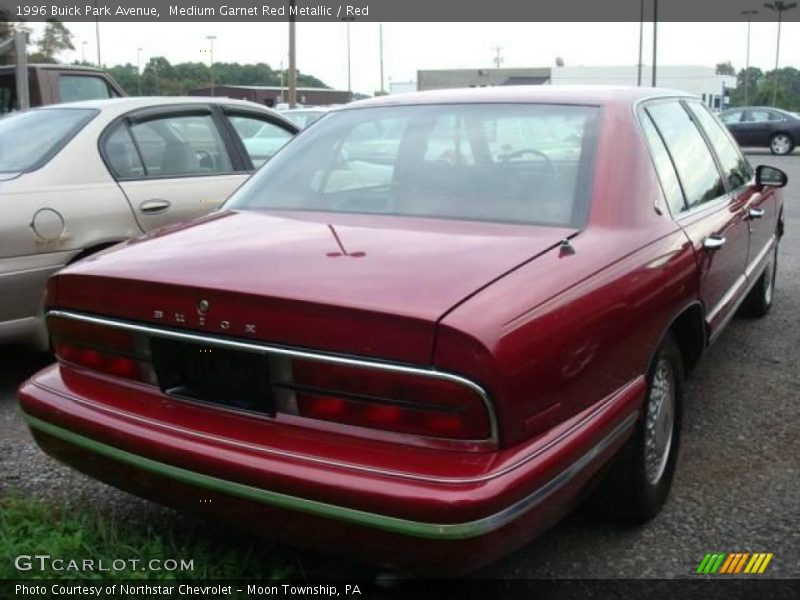 Medium Garnet Red Metallic / Red 1996 Buick Park Avenue