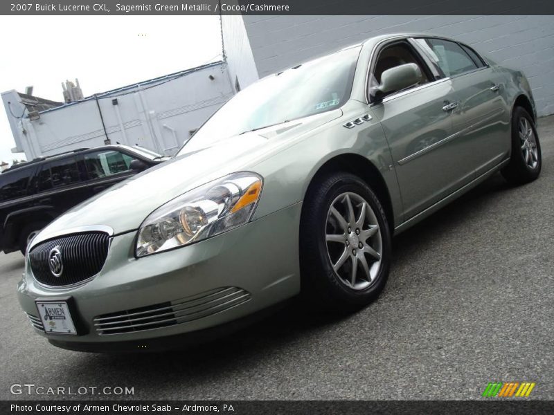 Sagemist Green Metallic / Cocoa/Cashmere 2007 Buick Lucerne CXL