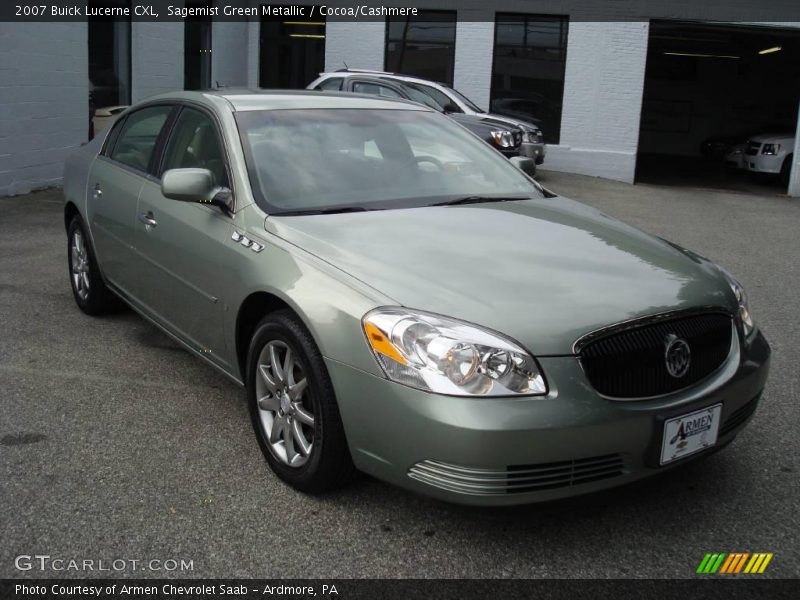 Sagemist Green Metallic / Cocoa/Cashmere 2007 Buick Lucerne CXL