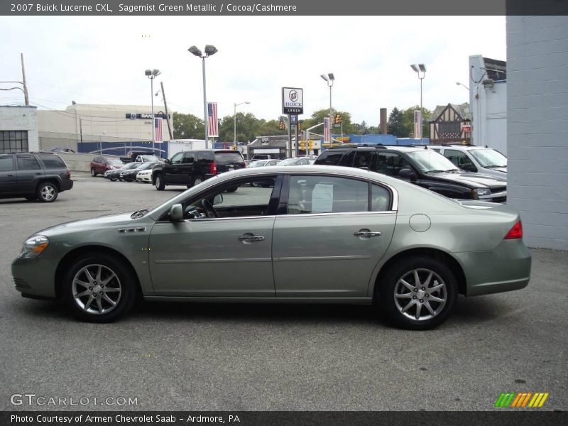 Sagemist Green Metallic / Cocoa/Cashmere 2007 Buick Lucerne CXL