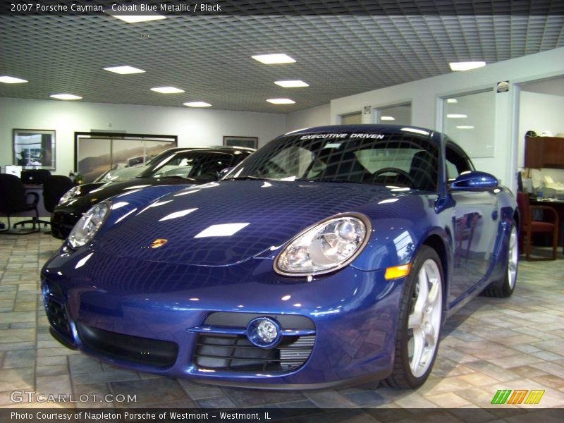 Cobalt Blue Metallic / Black 2007 Porsche Cayman