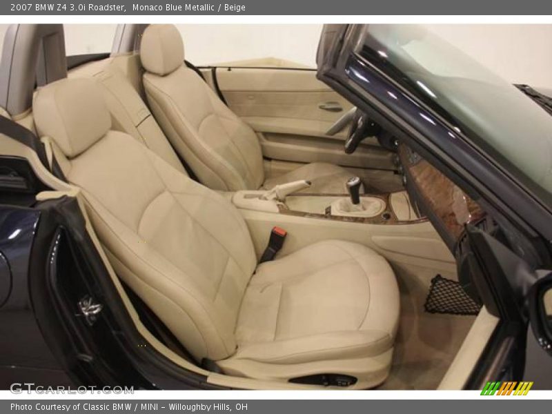 Monaco Blue Metallic / Beige 2007 BMW Z4 3.0i Roadster