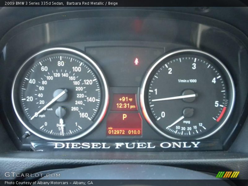Barbara Red Metallic / Beige 2009 BMW 3 Series 335d Sedan