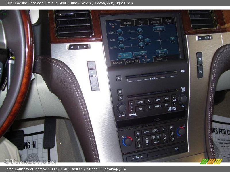 Black Raven / Cocoa/Very Light Linen 2009 Cadillac Escalade Platinum AWD